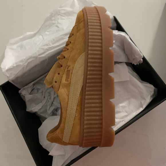 Puma Shoes - Puma x Fenty Cleated Creeper Suede Sneakers